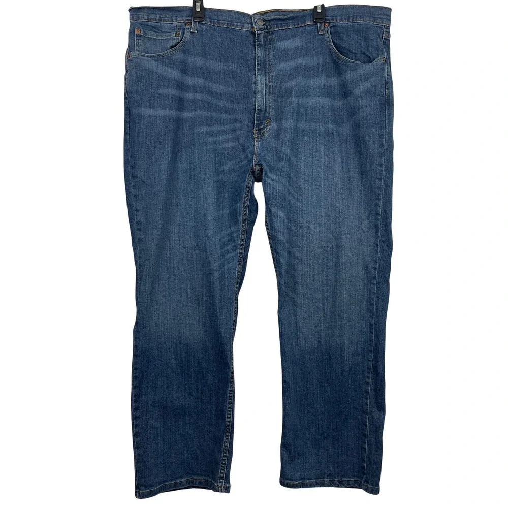 Levis 559 Relaxed Straight 48x30 Baggy‎ Loose Dark Wash Denim Blue Jeans Zip Fly